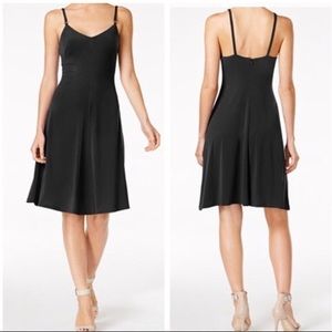 A-Line CK navy blue Spaghetti strap dress